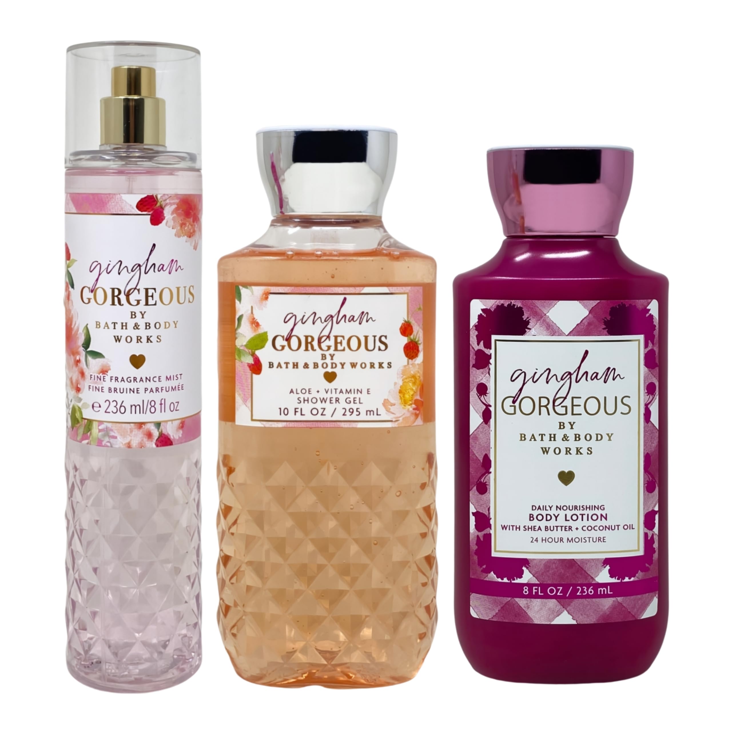 【Bath & Body Works】 GINGHAM ボディクリーム 3本 Amazon.com : Bath & Body Works Gingham Gorgeous Trio Gift Set